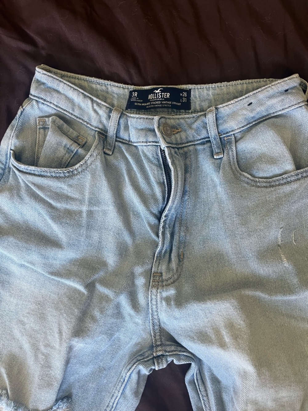 Hollister Pale Blue Stretch Denim Jeans